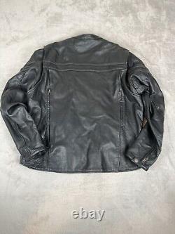 Milwaukee Leather Jacket Mens Size XL Black Sporty Scooter Crossover Motorcycle