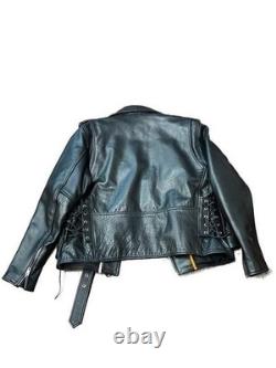 Milwaukee Leather Men's Classic Side LaceMotorcycle Jacket with Zip-Out Liner