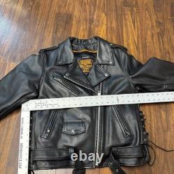 Milwaukee Leather Men's Classic Side LaceMotorcycle Jacket with Zip-Out Liner