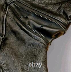 Milwaukee Leather Motorcycle Jacket Large Ventilation Zip Liner Utility Pockets
