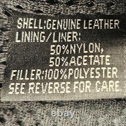 Milwaukee Leather Motorcycle Jacket Large Ventilation Zip Liner Utility Pockets