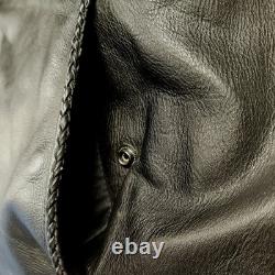 Milwaukee Leather Motorcycle Jacket Large Ventilation Zip Liner Utility Pockets
