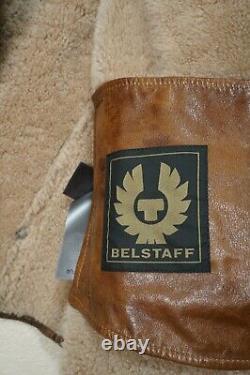 Mint $3995 Belstaff Shearling 50 Large Biker Leather Jacket Brown Danescroft