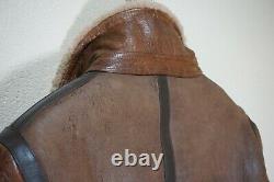 Mint $3995 Belstaff Shearling 50 Large Biker Leather Jacket Brown Danescroft