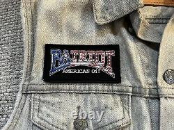 Misfits Jean Jacket patched Vest Punk Rock Nerd Core Biker Vest Danzig Dead Moon