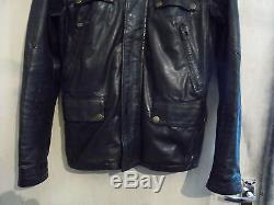 Modern Belstaff Leather Motorcycle Jacket Size L