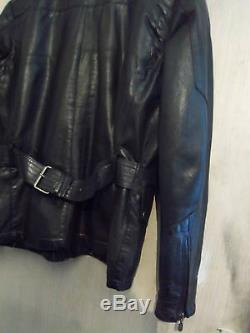 Modern Belstaff Leather Motorcycle Jacket Size L