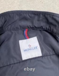 Moncler Big Logo Moto Bomber Windbreaker Jacket / Size 3 Moncler Big Logo Moto Bomber Windbreaker Jacket / Size 3