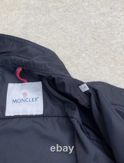 Moncler Big Logo Moto Bomber Windbreaker Jacket / Size 3 Moncler Big Logo Moto Bomber Windbreaker Jacket / Size 3
