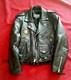 Moto Boss Men's Leather Motor Cycle Biker Jacket Size 38 Color Black
