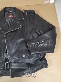 Motorcycle Black Jacket XPERT PERFORMANCE Heavy Motorcycle Leather MENS XXL