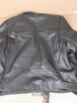 Motorcycle Black Jacket XPERT PERFORMANCE Heavy Motorcycle Leather MENS XXL