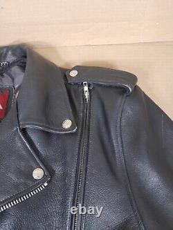 Motorcycle Black Jacket XPERT PERFORMANCE Heavy Motorcycle Leather MENS XXL
