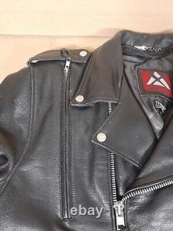 Motorcycle Black Jacket XPERT PERFORMANCE Heavy Motorcycle Leather MENS XXL