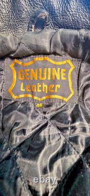 Motorcycle GENUINE LEATHER JACKET SIZE 46