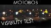 Motorcycle Gear Visibility Test White Black High Vis Helmets Jackets