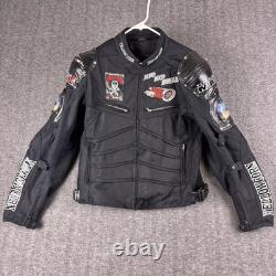 Motorcycle Jacket Yellow Corn Mens Medium Black Titanium Max Armored
