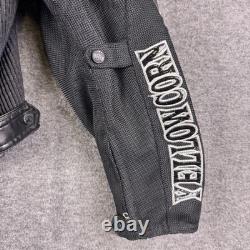 Motorcycle Jacket Yellow Corn Mens Medium Black Titanium Max Armored