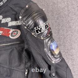 Motorcycle Jacket Yellow Corn Mens Medium Black Titanium Max Armored