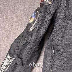 Motorcycle Jacket Yellow Corn Mens Medium Black Titanium Max Armored