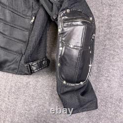 Motorcycle Jacket Yellow Corn Mens Medium Black Titanium Max Armored