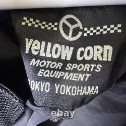 Motorcycle Jacket Yellow Corn Mens Medium Black Titanium Max Armored