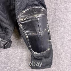 Motorcycle Jacket Yellow Corn Mens Medium Black Titanium Max Armored