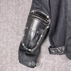Motorcycle Jacket Yellow Corn Mens Medium Black Titanium Max Armored