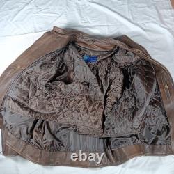 Motorcycle Leather Jacket Cafe Racer Style Size 56 with Chaps