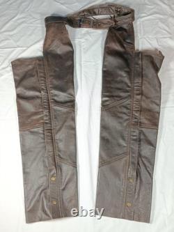 Motorcycle Leather Jacket Cafe Racer Style Size 56 with Chaps Motorcycle Leather Jacket Cafe Racer Style Size 56 with Chaps