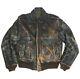 Motorcycle Leather Jacket Coat Brown Mens L Distressed Vintage Biker Core Brown