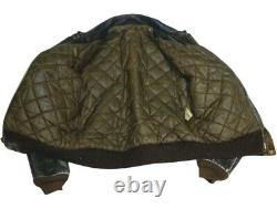 Motorcycle Leather Jacket Coat Brown Mens L Distressed Vintage Biker Core Brown