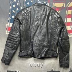 Motorcycle Leather Jacket ECHTES LEDER Men's Size 52