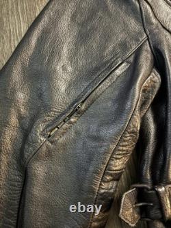Motorcycle leather coat, very heavy size large men