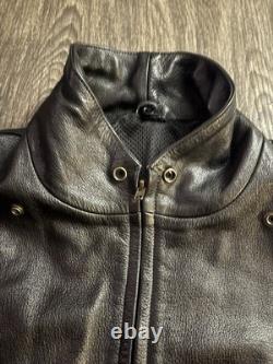 Motorcycle leather coat, very heavy size large men