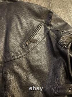 Motorcycle leather coat, very heavy size large men
