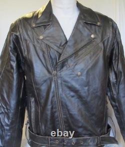 New Mens Antique Brown Vented Leather Motorcycle Jacket LARGE, XL, 2XL CLOSEOUT