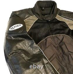 Nexgen Men's 3XL Motorcycle Jacket Black Gray Reflective Padded XXXL Zip Lining