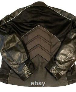 Nexgen Men's 3XL Motorcycle Jacket Black Gray Reflective Padded XXXL Zip Lining