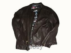 Nike SB Sneakers Only Leather Biker Jacket Size XL Moto Travis Rare Supreme