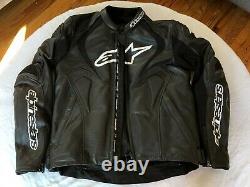 No Reserve Alpinestars Perforated Black Leather Jacket with Back & Chest Armor