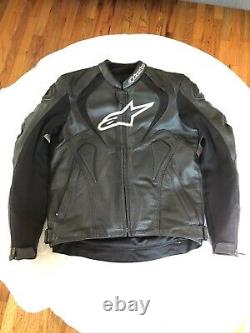 No Reserve Alpinestars Perforated Black Leather Jacket with Back & Chest Armor