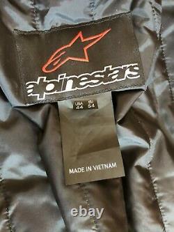 No Reserve Alpinestars Perforated Black Leather Jacket with Back & Chest Armor