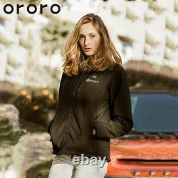 ORORO Women Cordless Heated Jacket Kit Winter Outdoor Qulited Powered Coats