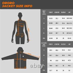 ORORO Women Cordless Heated Jacket Kit Winter Outdoor Qulited Powered Coats