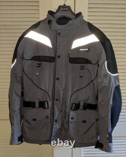 Olympia AST Motorcycle Jacket, Cordura, Vented with Zip-in Liner, Men's XL, gray
