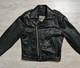Open Road Black Leather Biker Jacket, Vintage, Motorcycle, Size M (38)