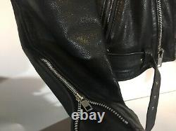 Open Road Men's 100% Genuine Leather Riding Jacket Size 36 YKK Zippers Heavy