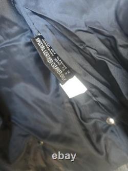 Open Road Vintage Leather Biker Jacket Black Fringe Concho Mens Size 42 Used