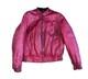 Original 1980s HEIN GERICKE First Gear'Pines' Red Leather Biker Jacket Size L